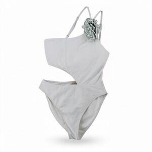 Ramy Brook Nyomi One Piece Swimsuit White Designer Sz M
